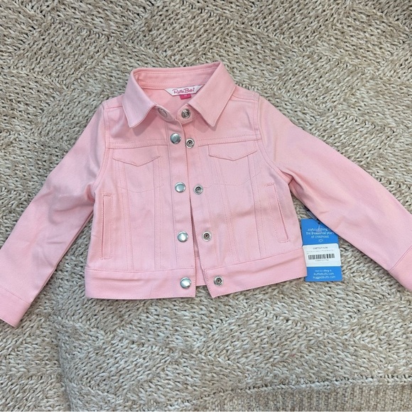 NWT Ruffle Butts pink Jean jacket size 2t - Picture 1 of 3